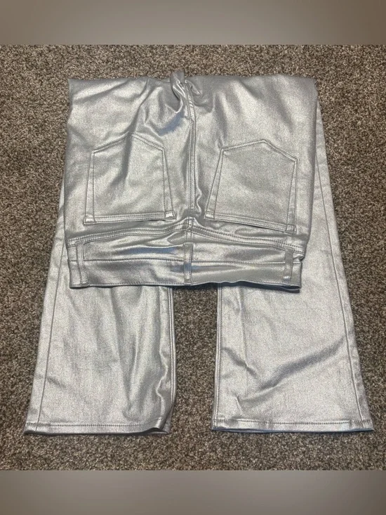 LOFT Metallic Silver Slim Jeans - Picture 7 of 12